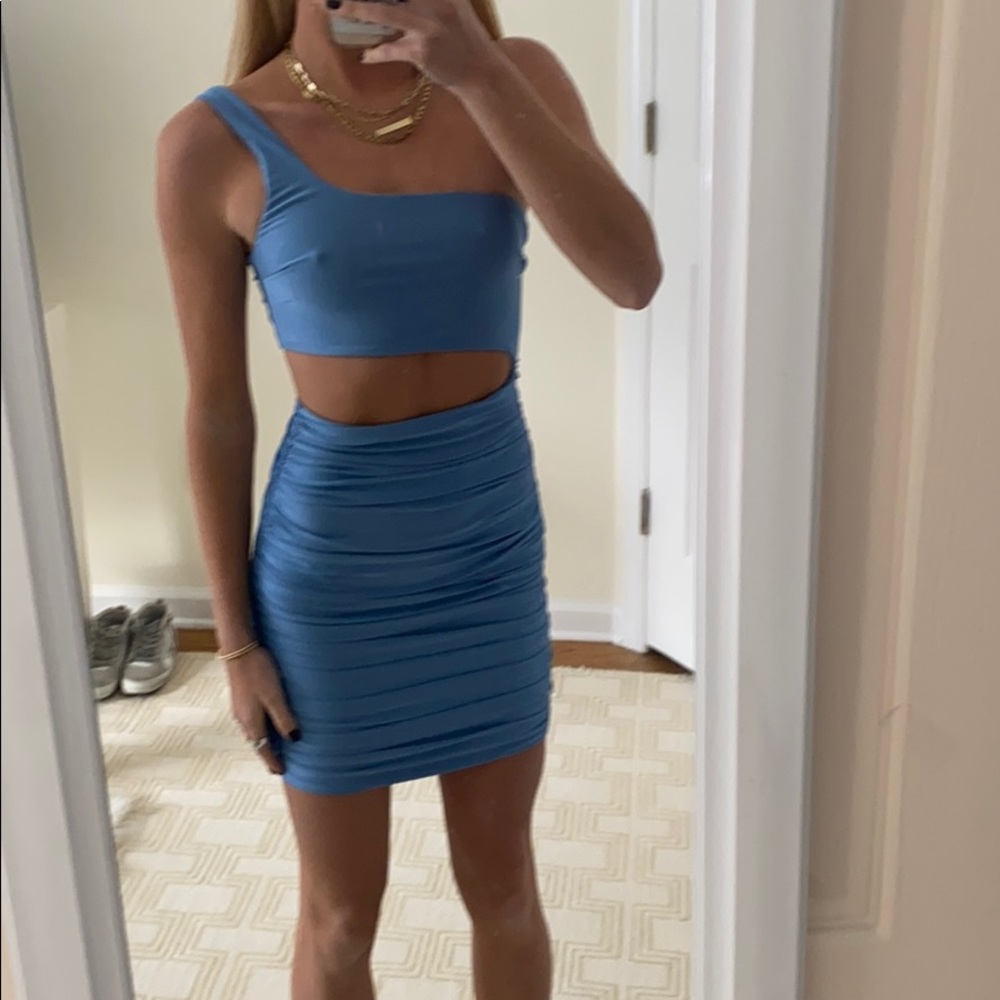 Light blue mini dress